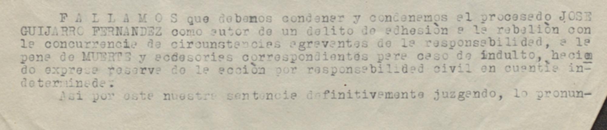 Condena José Guijarro Fernández